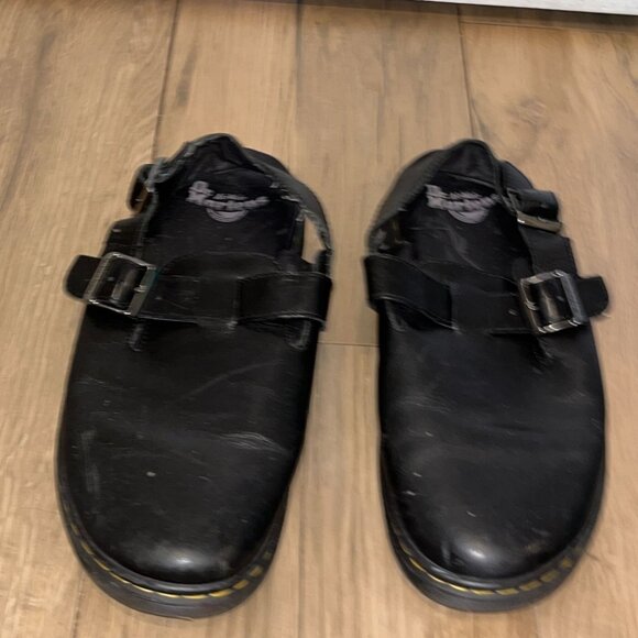 Dr. Martens air wair black Jorge mules clog leather size 10 - Picture 4 of 10